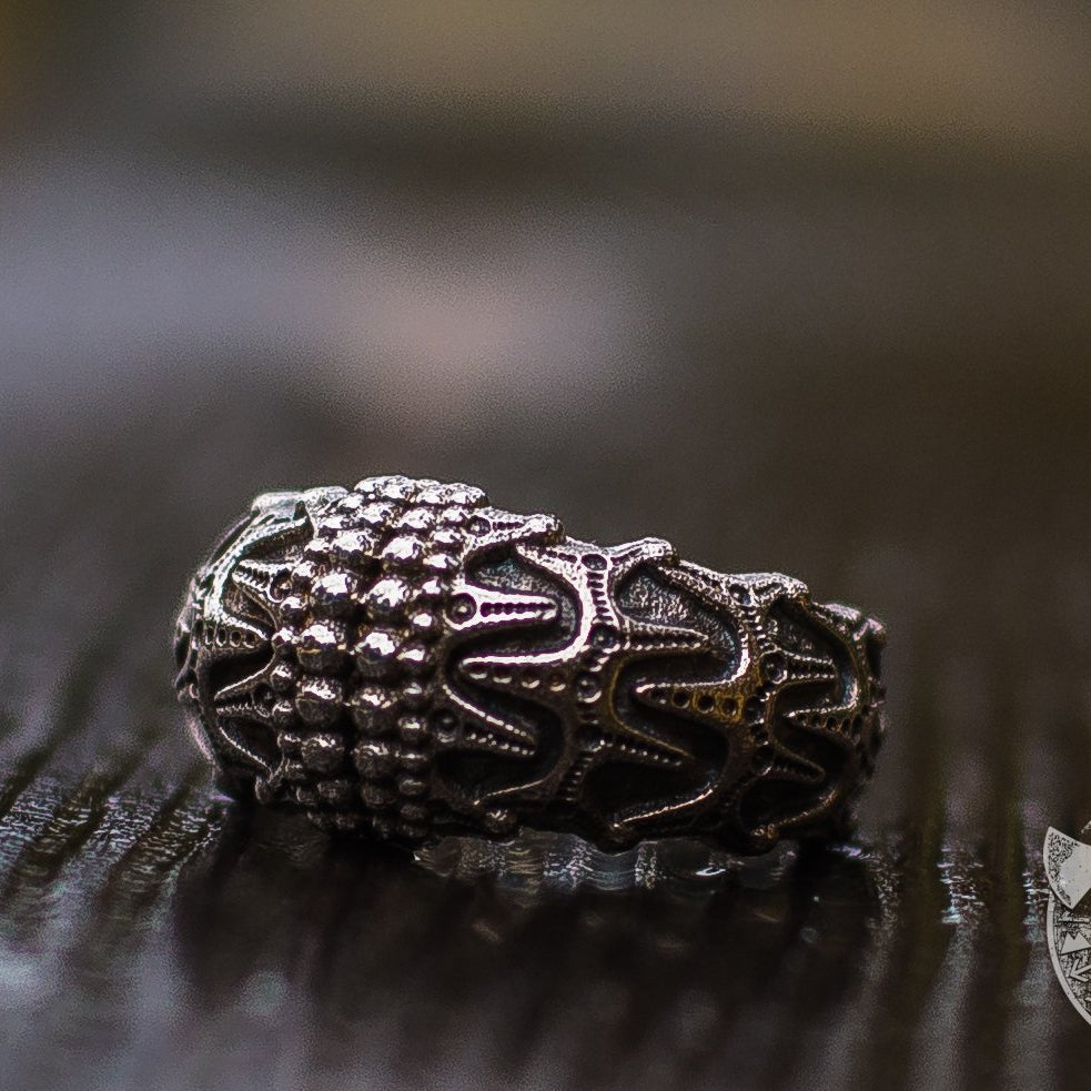 Unique Draupnir 925 Sterling Silver Viking Ring - VikingsBrand