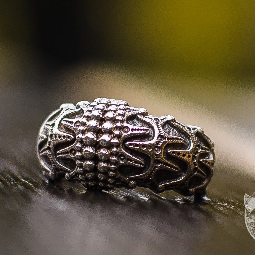 Unique Draupnir 925 Sterling Silver Viking Ring - VikingsBrand