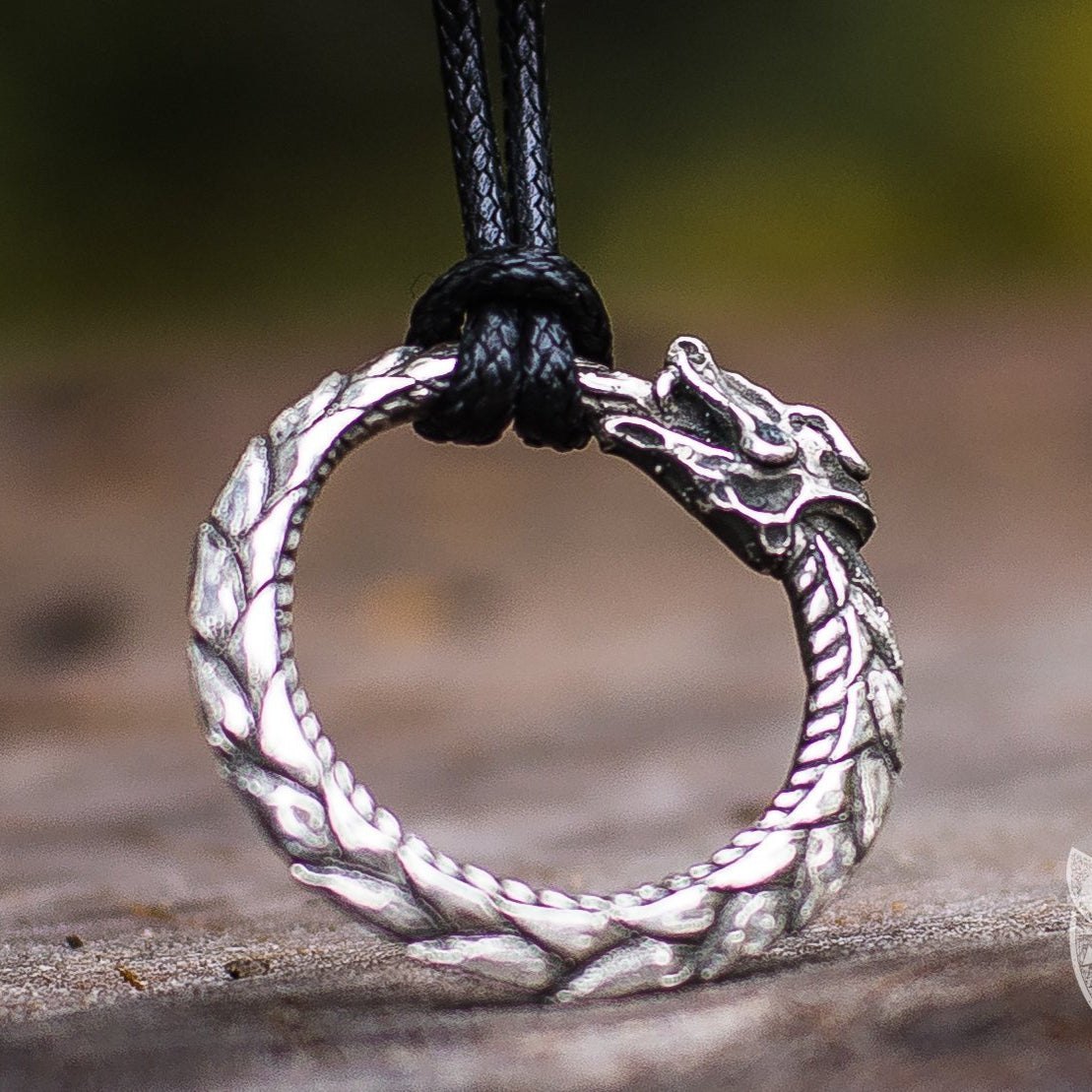 Unique Ouroboros 925 Sterling Silver Pendant - VikingsBrand