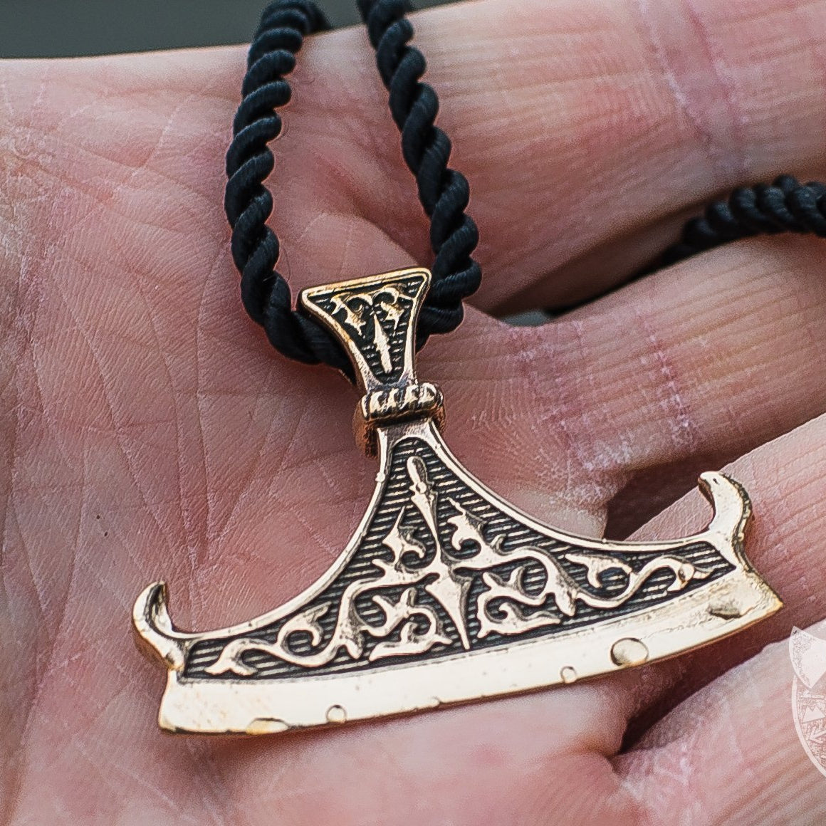 Unique Perun Axe Blade Bronze Pendant - VikingsBrand