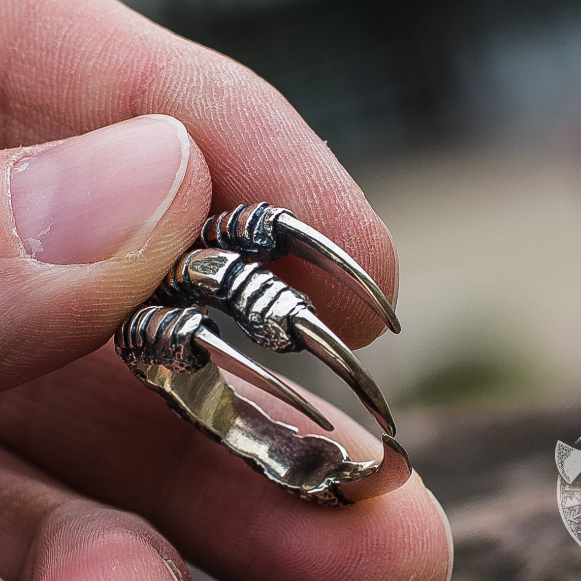 Unique Raven Claw 925 Sterling Silver Viking Ring - VikingsBrand
