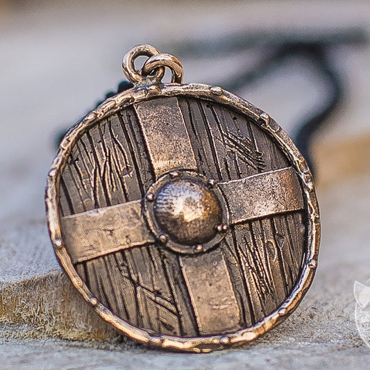Unique Rollo's Shield Bronze Pendant - VikingsBrand