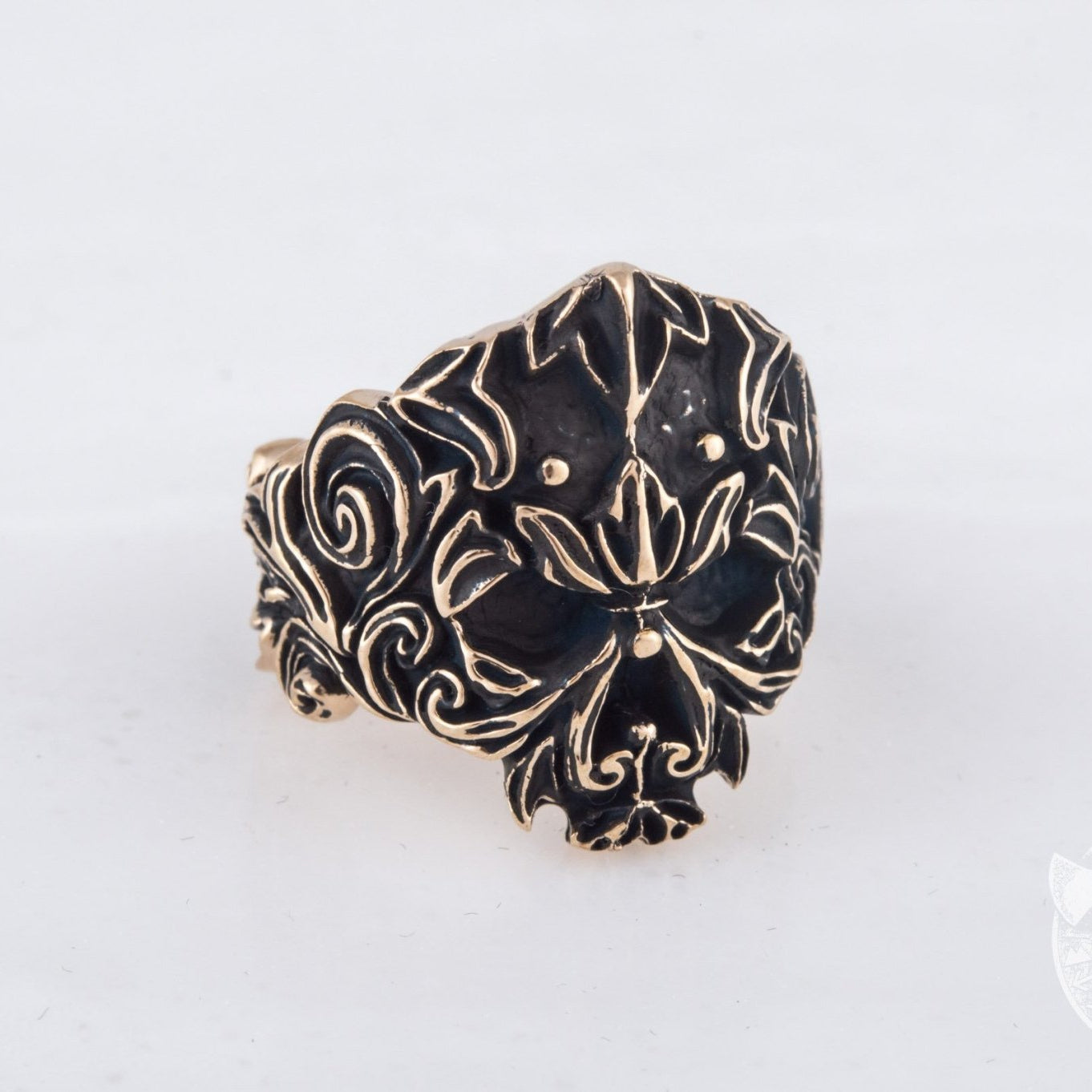 Unique Skull Bronze Ring