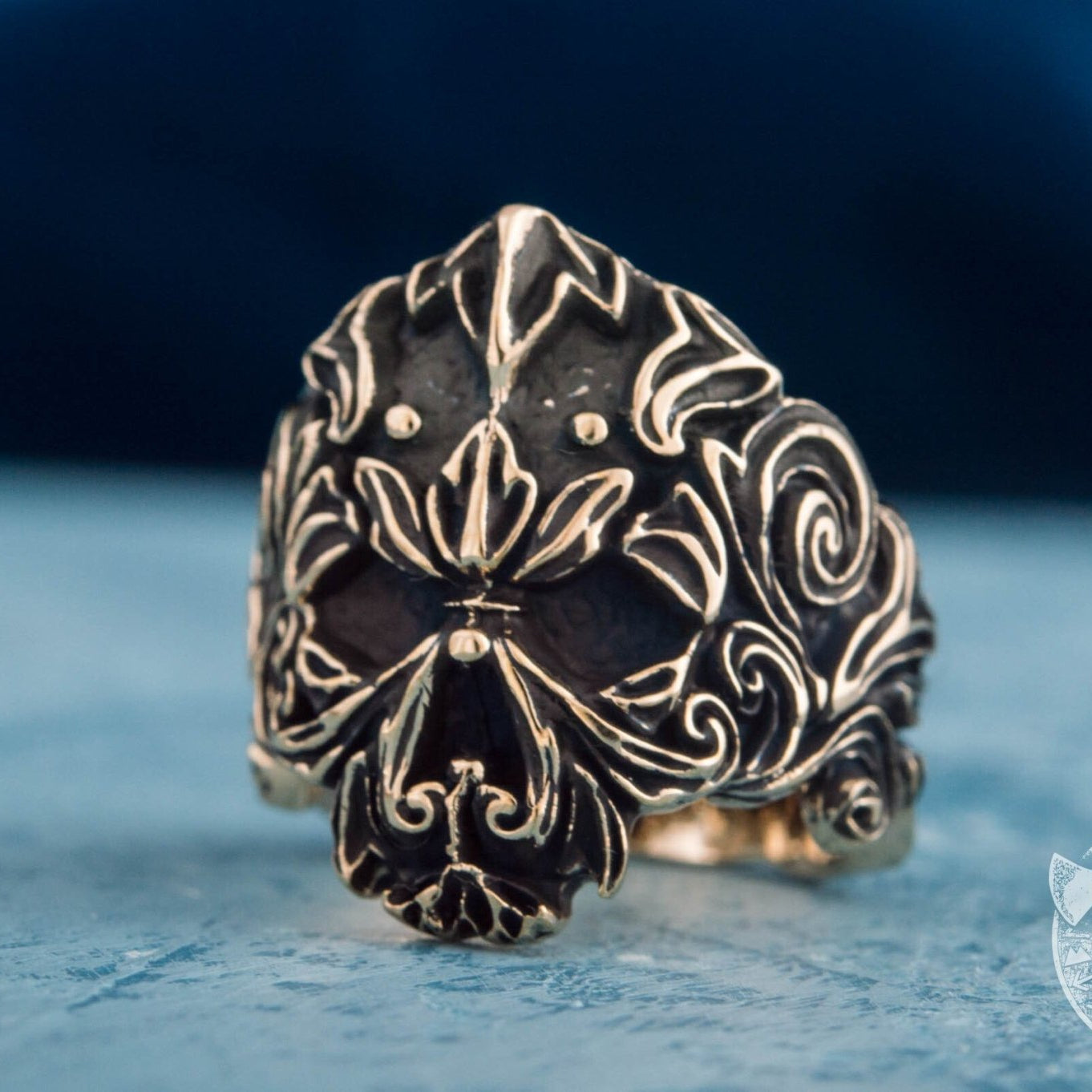 Unique Skull Bronze Ring
