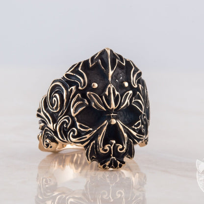 Unique Skull Bronze Ring