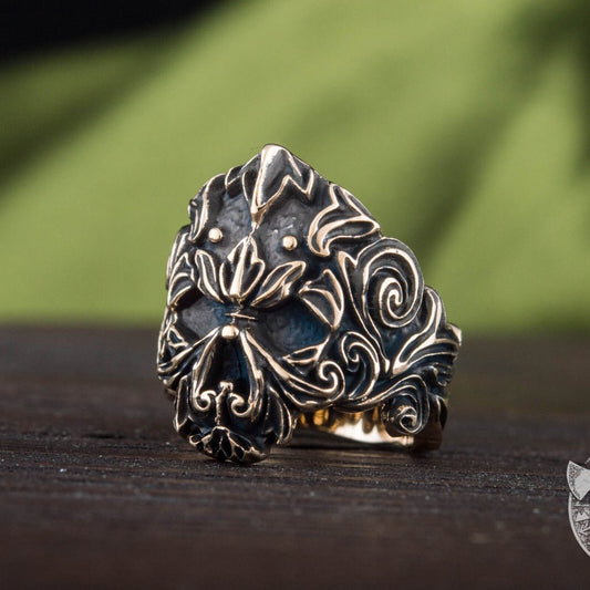 Unique Skull Bronze Ring