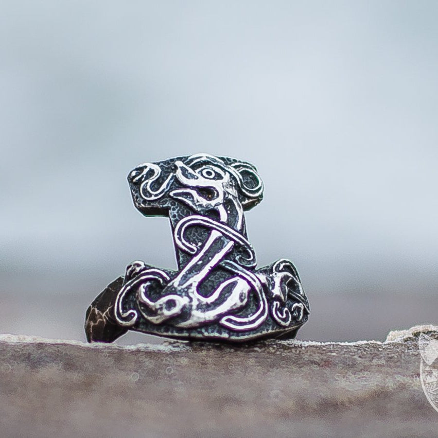 Unique Thor's Mjolnir 925 Sterling Silver Viking Ring - VikingsBrand