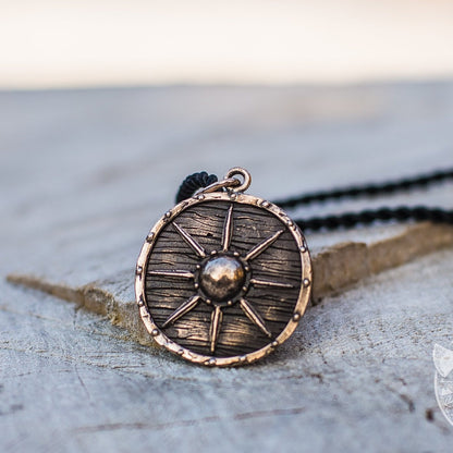 Unique Vikings Shield Bronze Pendant - VikingsBrand