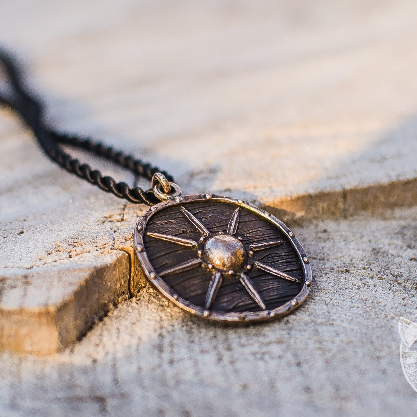 Unique Vikings Shield Bronze Pendant - VikingsBrand