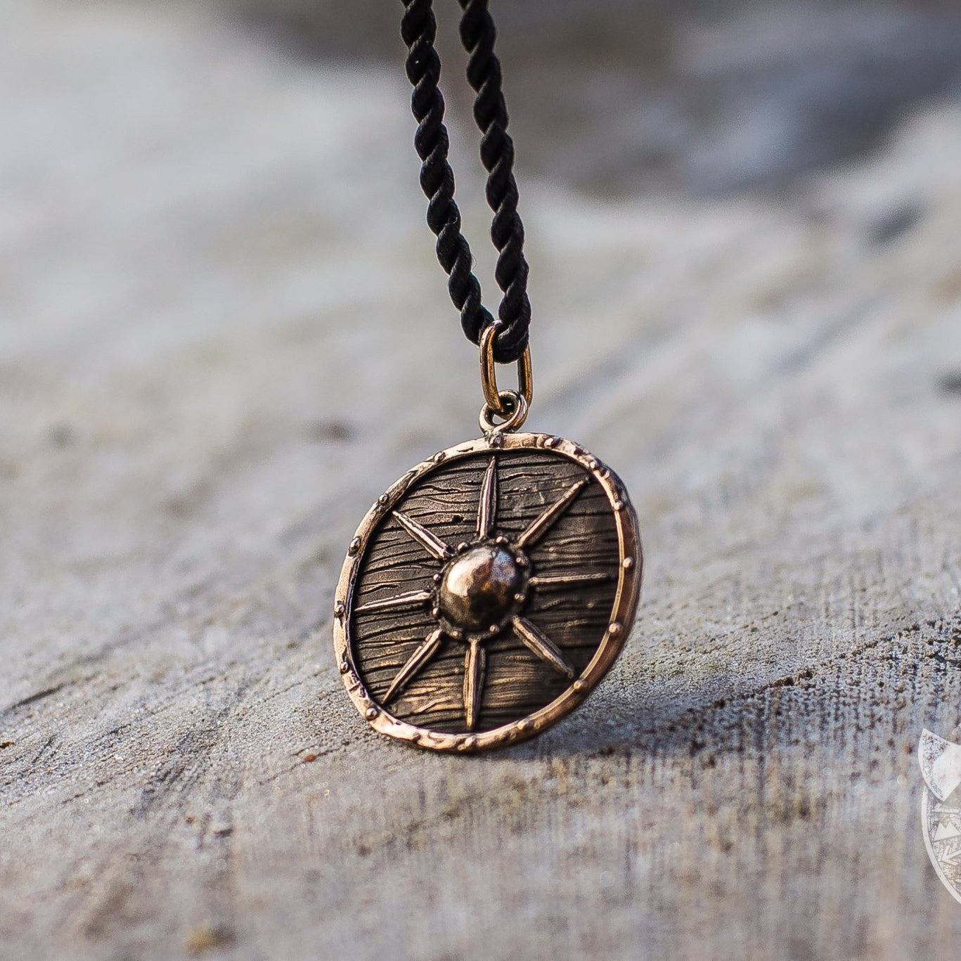 Unique Vikings Shield Bronze Pendant - VikingsBrand