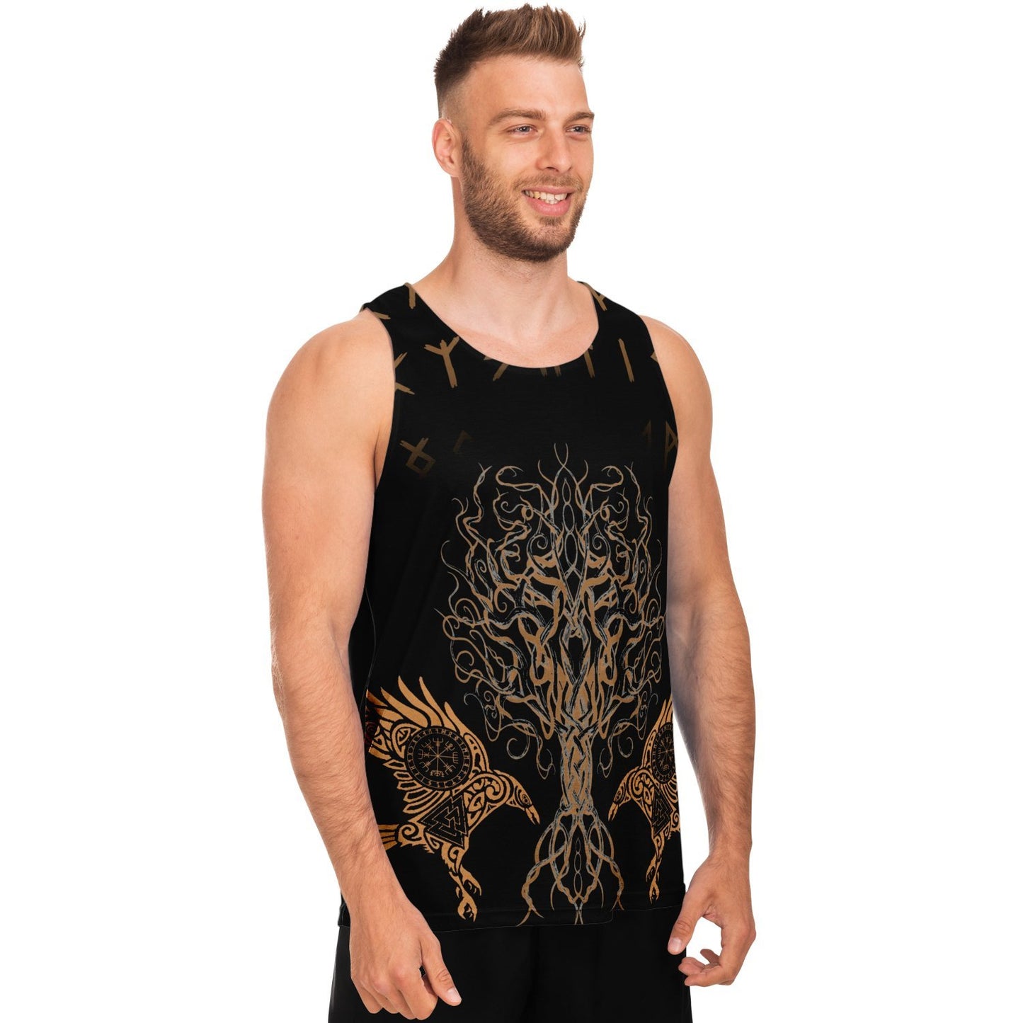 Unisex Viking Tank Top with Ravens