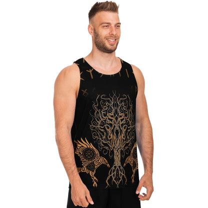 Unisex Viking Tank Top with Ravens