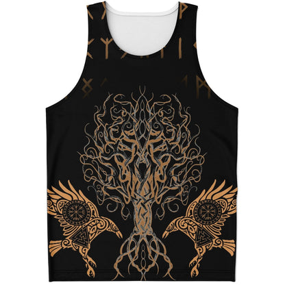 Unisex Viking Tank Top with Ravens