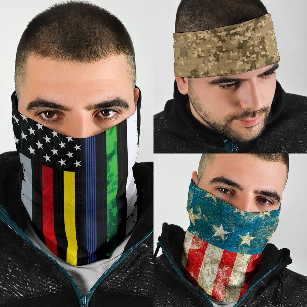 US Flag Neck Gaiter | Face Shield | Bandana