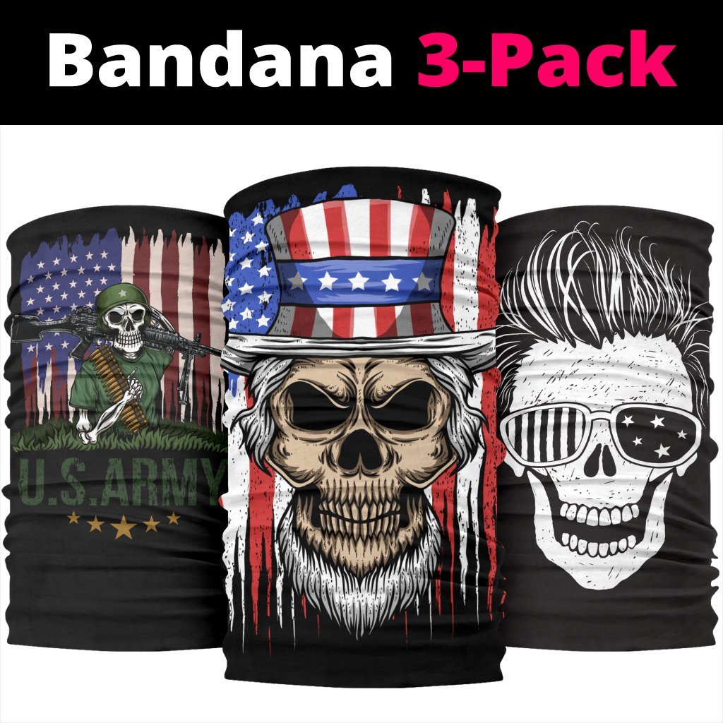 US Patriotic Skull Neck Gaiter | Face Shield