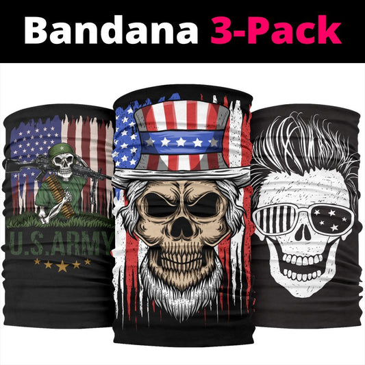 US Patriotic Skull Neck Gaiter | Face Shield