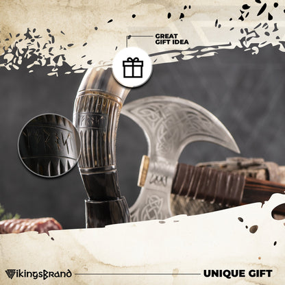 US Shipping Only - Authentic Handmade Viking Drinking Horn