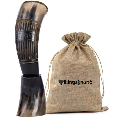 US Shipping Only - Authentic Handmade Viking Drinking Horn
