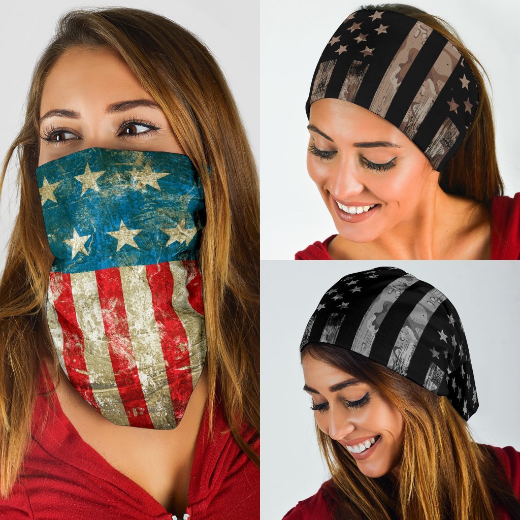 USA Flag Neck Gaiter | Face Shield - Multi