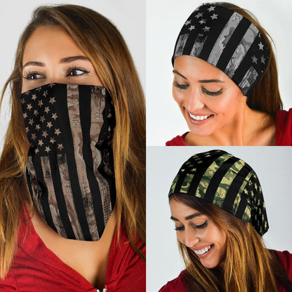 USA Flag Neck Gaiter | Face Shield - Smudged