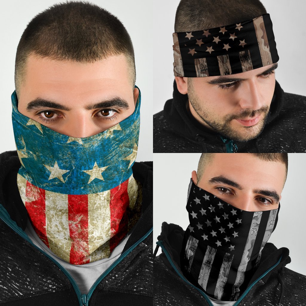 USA Flag Neck Gaiter | Face Shield - Multi