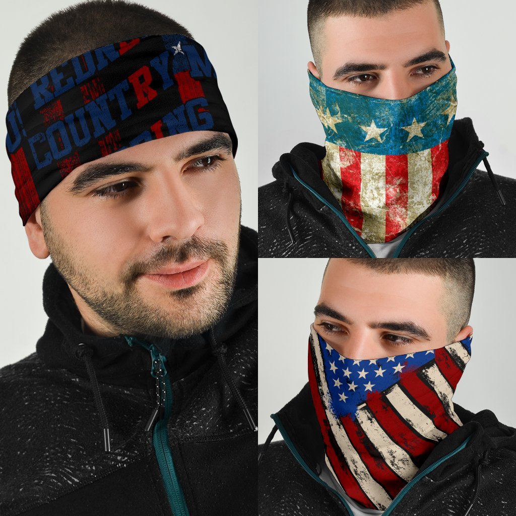 USA Flag Neck Gaiter | Face Shield | Bandana