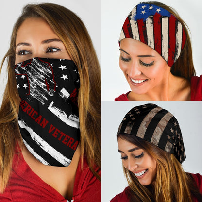 USA Flag Veteran Neck Gaiter | Face Shield
