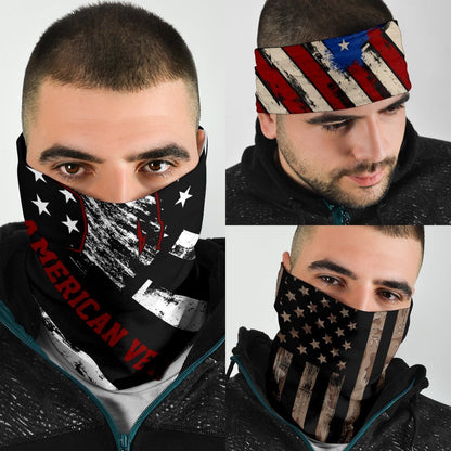 USA Flag Veteran Neck Gaiter | Face Shield