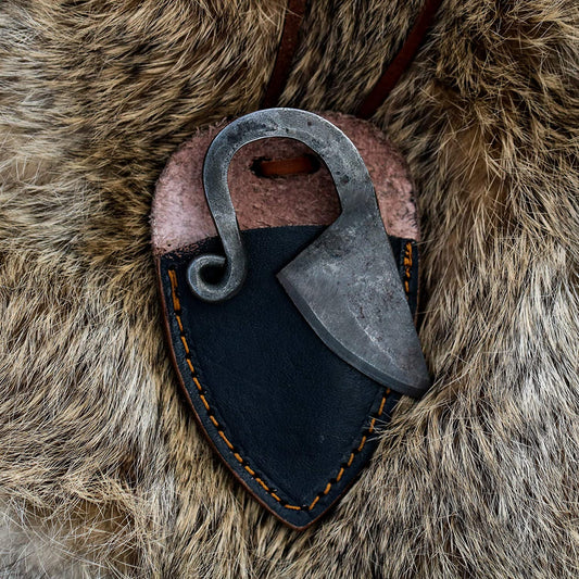 USA SHIPPING ONLY Hand Forged Viking Knife  | Unique Gifts for Men and History Lovers | Black Sheath