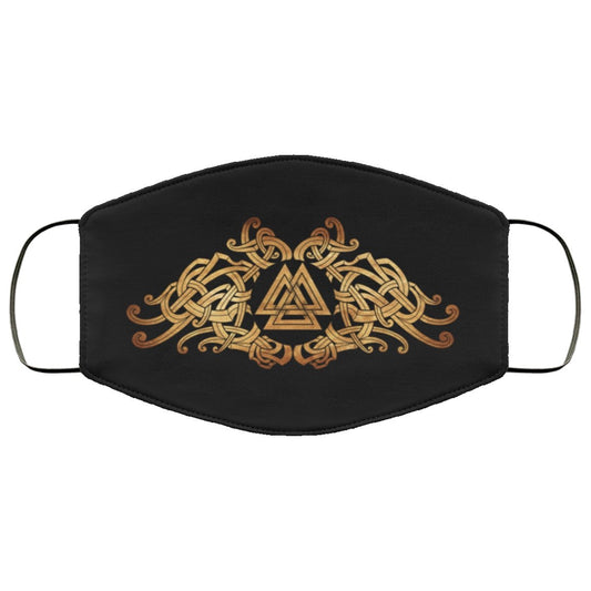 Valknut Knot Viking Face Mask Cover
