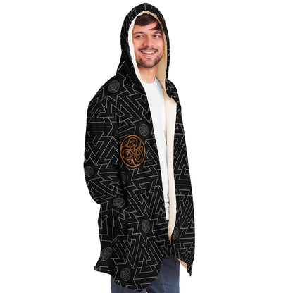 Valknut Pattern Premium Viking Cloak