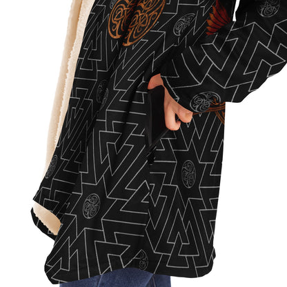 Valknut Pattern Premium Viking Cloak