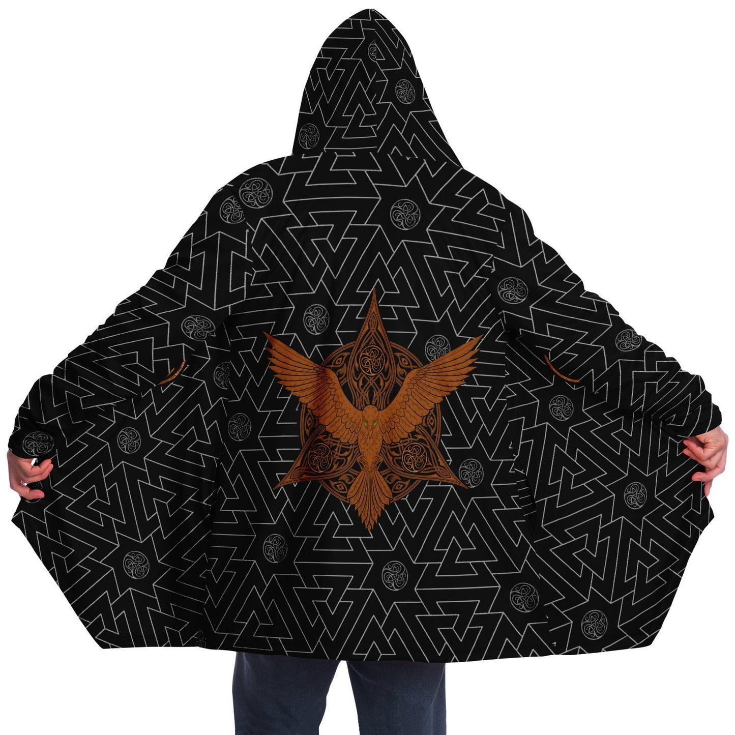 Valknut Pattern Premium Viking Cloak