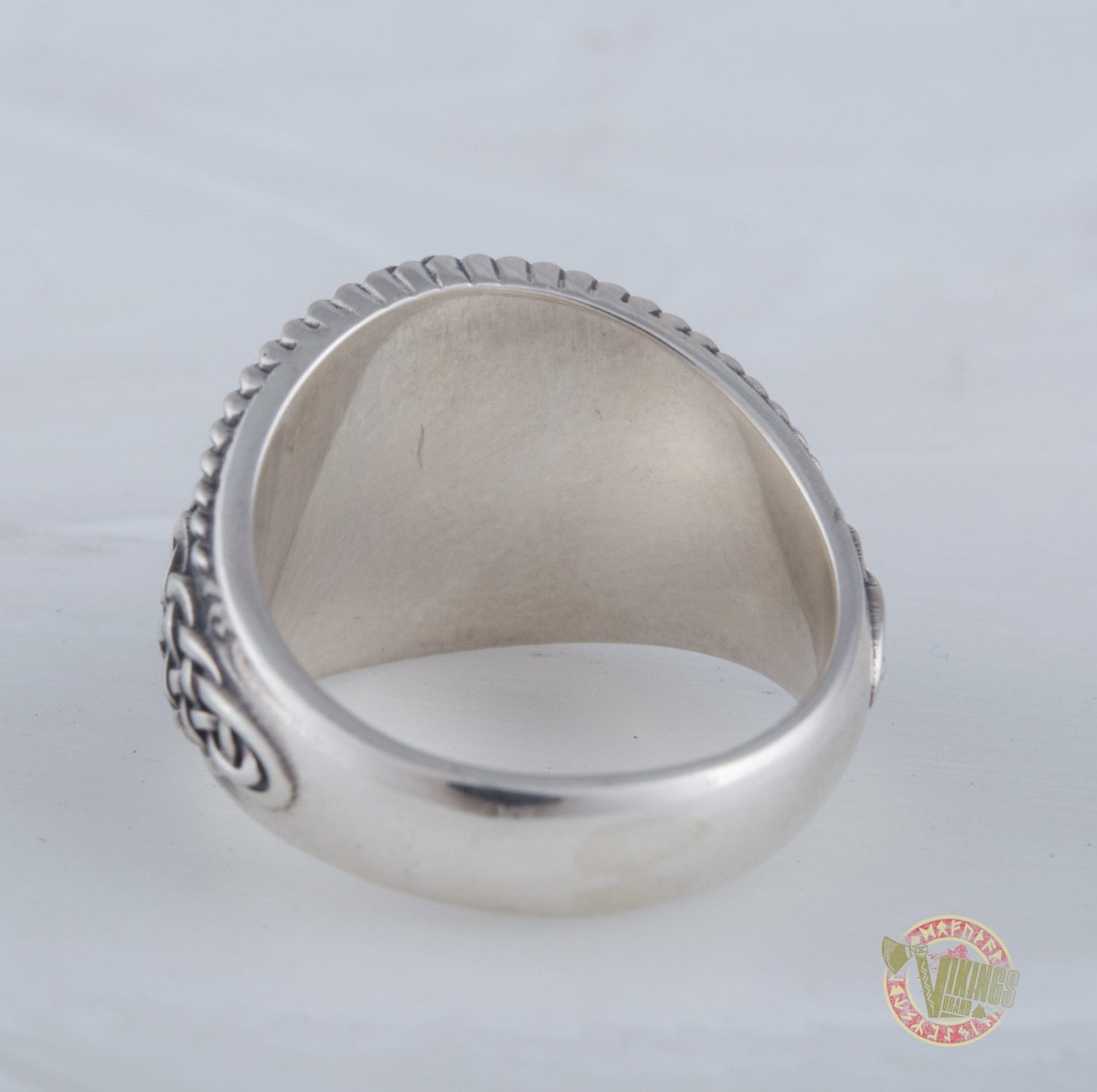 Valknut Symbol with Norse Ornament Sterling Silver Scandinavian Viking Jewelry