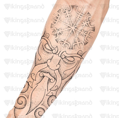 Vegvisir Tattoo, Vikings Tattoos - Digital Download