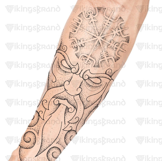 Vegvisir Tattoo, Vikings Tattoos - Digital Download