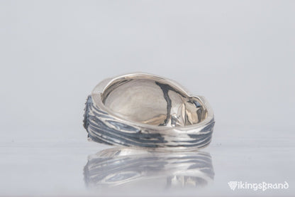 Vegvisir Viking Symbol Ring Sterling Silver Handmade Viking Jewelry