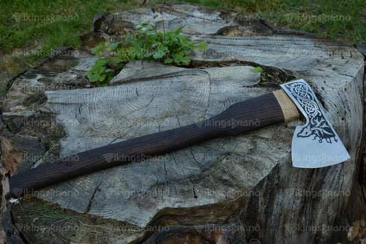 "Vidar Skog" Viking Aхе In A Leather Case