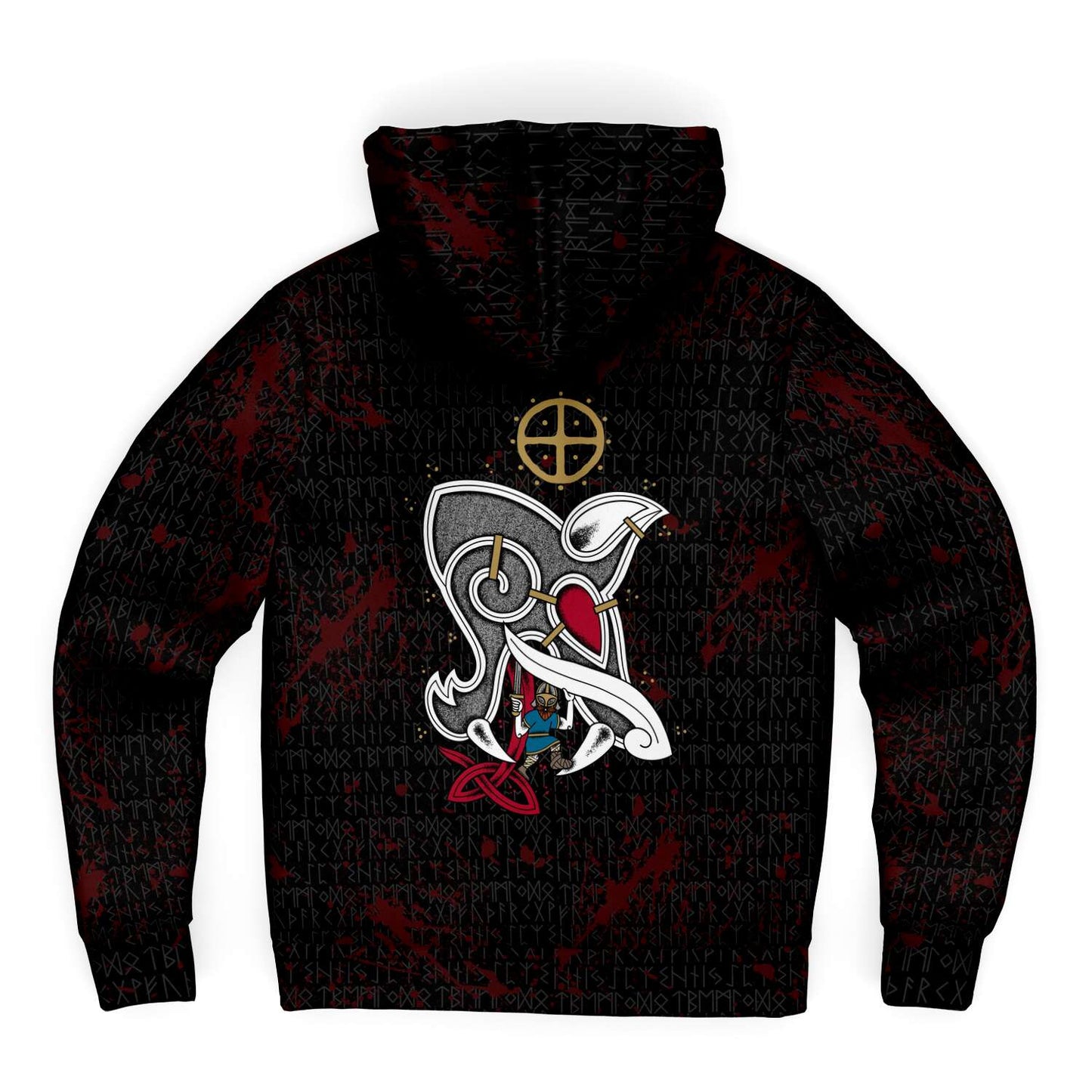 Viddar Premium Microfleece Zip-Up Viking hoodie