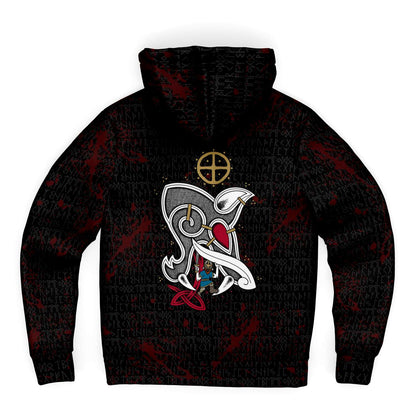Viddar Premium Microfleece Zip-Up Viking hoodie
