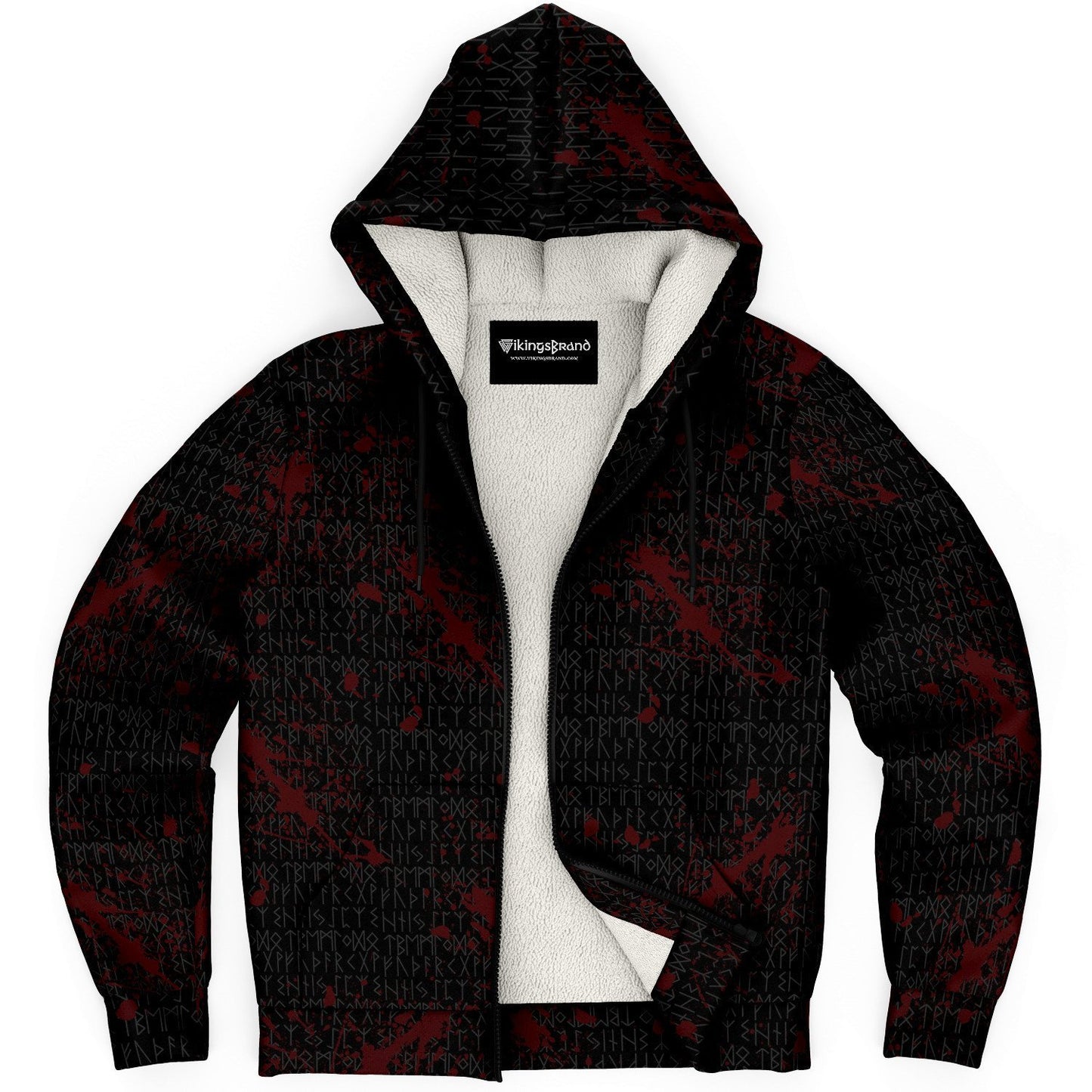 Viddar Premium Microfleece Zip-Up Viking hoodie