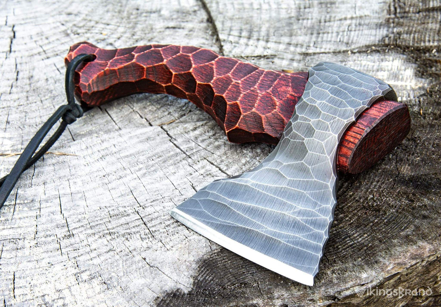 Viking Axe in Leather Case "Liten Skarp Stein"