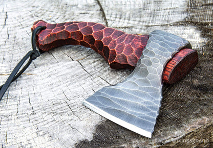 Viking Axe in Leather Case "Liten Skarp Stein"
