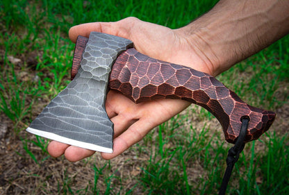 Viking Axe in Leather Case "Liten Skarp Stein"