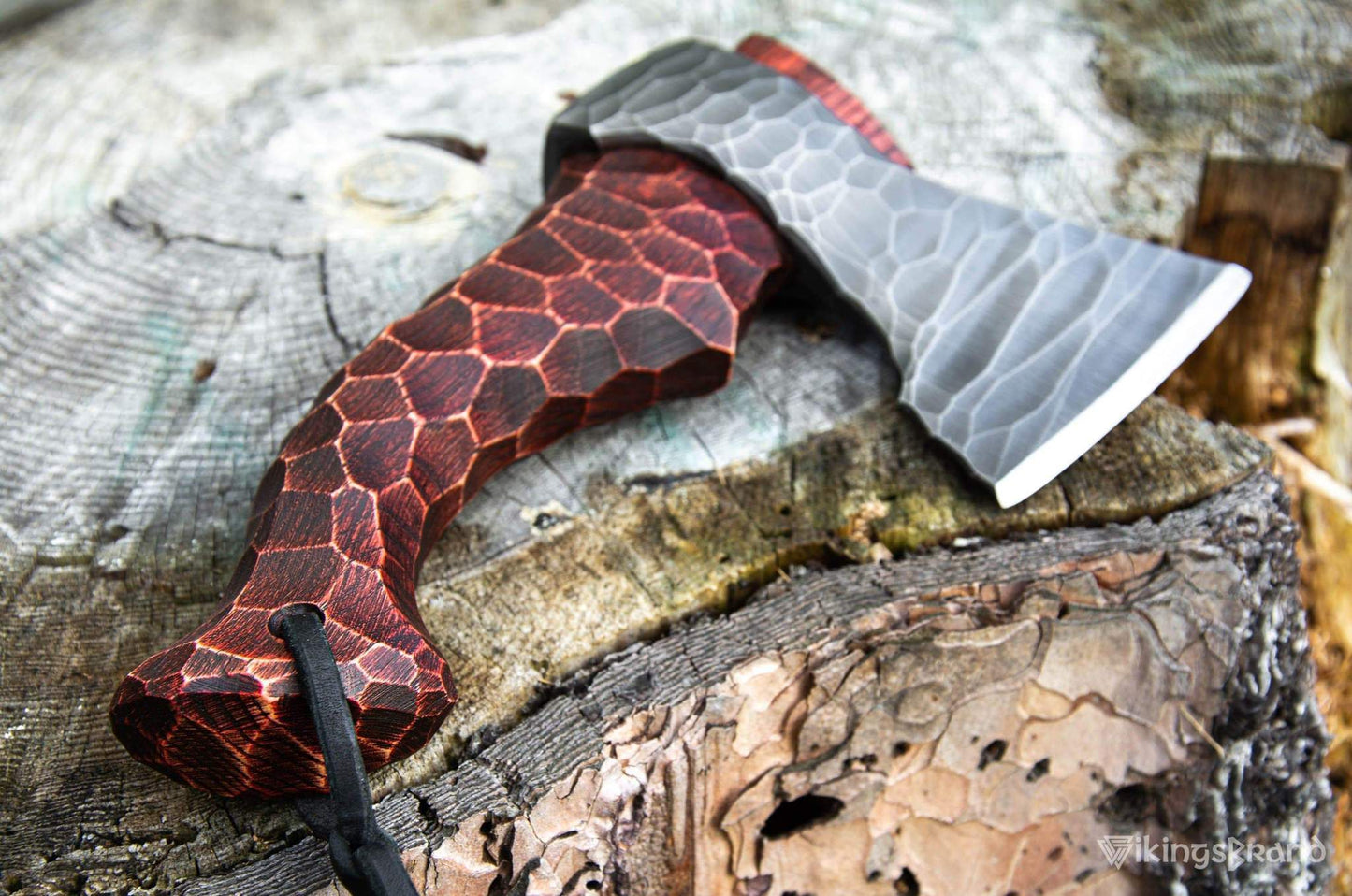 Viking Axe in Leather Case "Liten Skarp Stein"