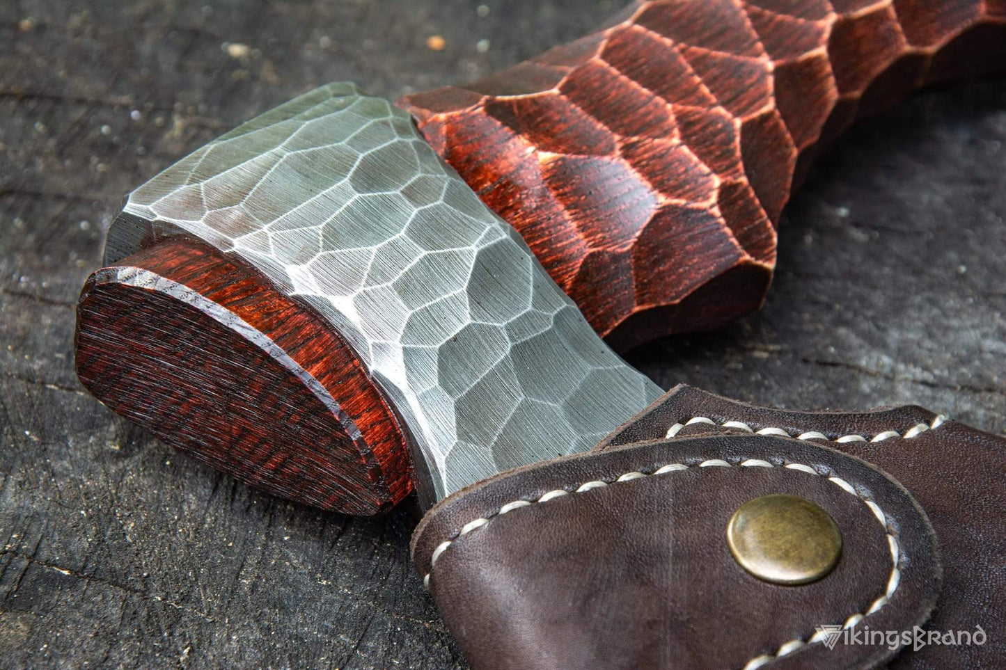 Viking Axe in Leather Case "Liten Skarp Stein"