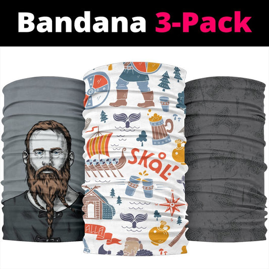 Viking Bandana  3 - Pack - Pack023