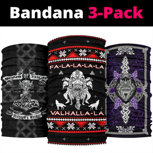 Viking Bandanas Pack of 3 - Pack039