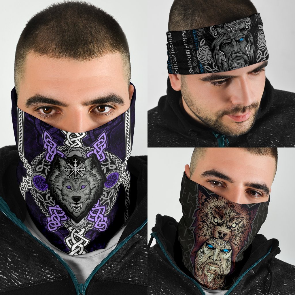 Viking Bandanas Pack of 3 - Pack046 - Purple & Variations