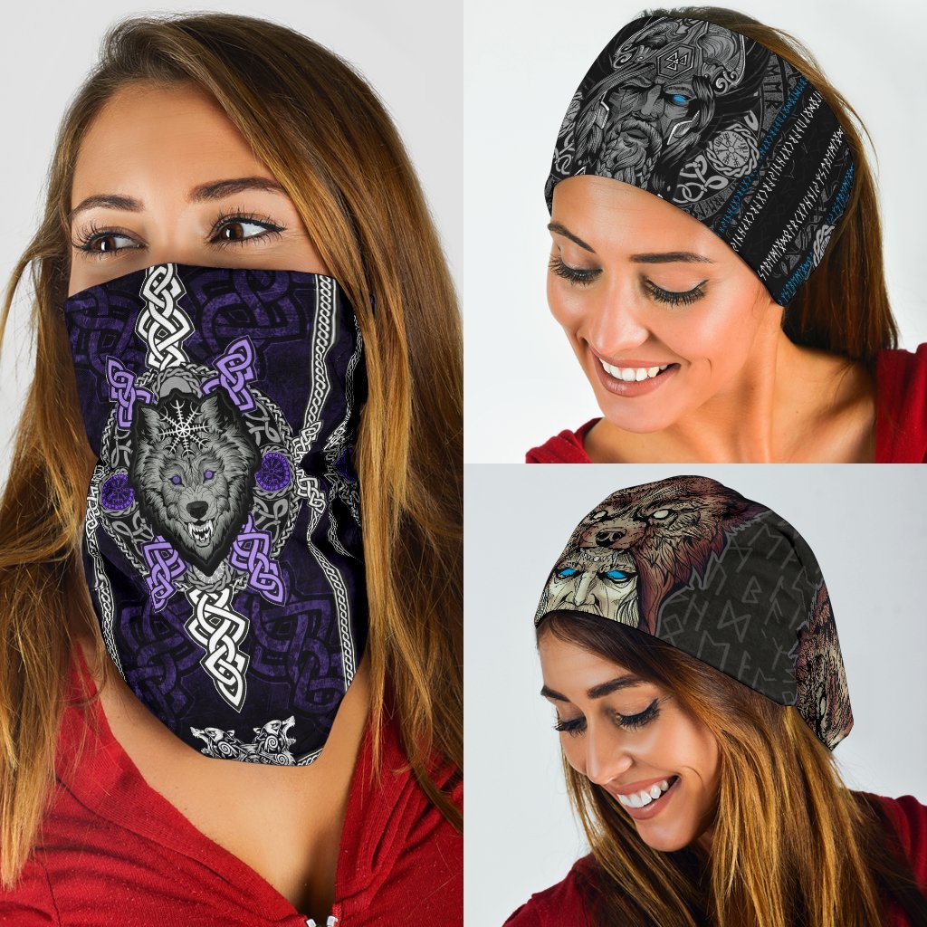 Viking Bandanas Pack of 3 - Pack046 - Purple & Variations